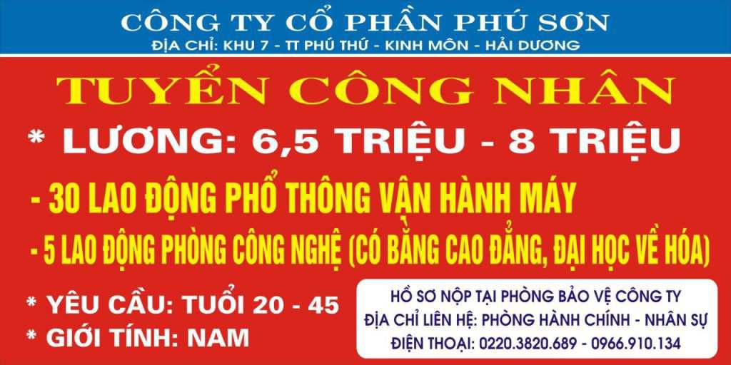tuyển dụng việc làm lương cao